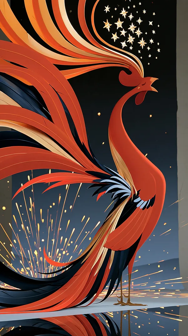 昴 Hairy Head — I Ching Oracle card artwork