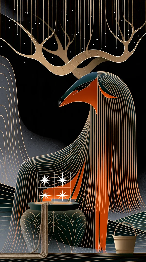 井 Well — I Ching Oracle card artwork