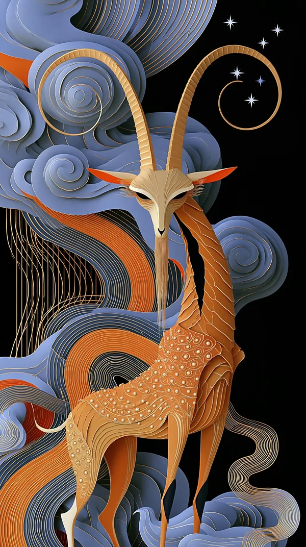鬼 Ghost — I Ching Oracle card artwork
