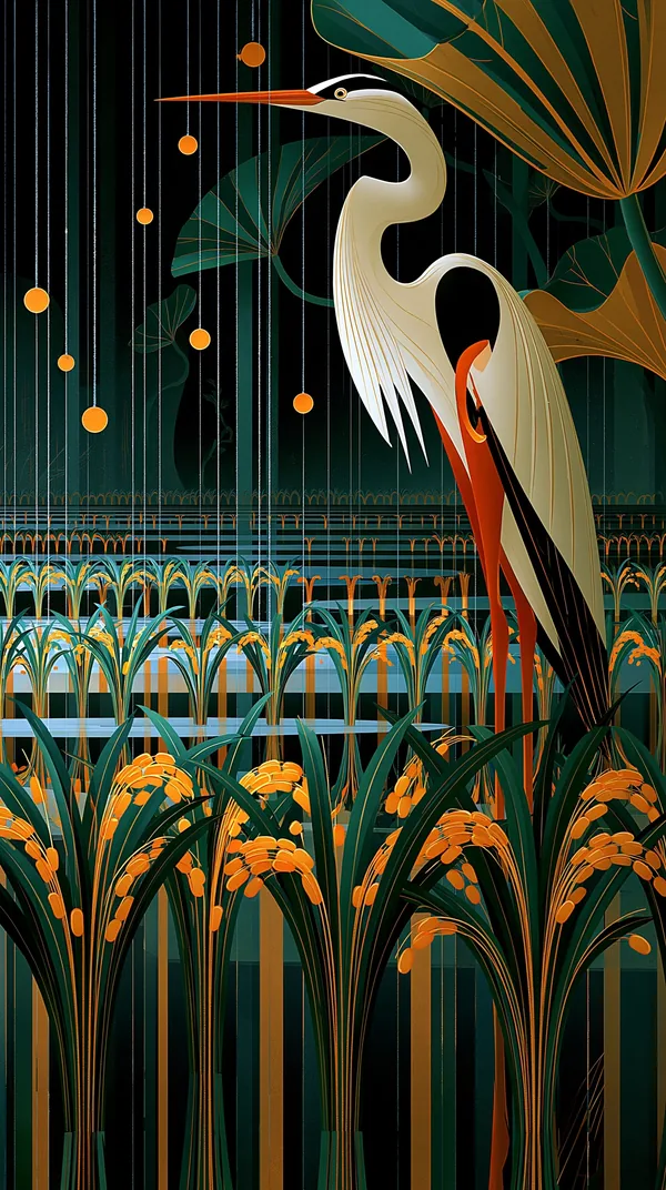 谷雨 Grain Rain — I Ching Oracle card artwork